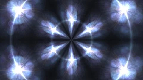 Abstract Light Burst Pattern with Bright Star-like Flares and Radiant Effects 스톡 일러스트