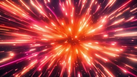 Abstract Light Burst: A Visual Representation of Energy and Movement 動画素材 284732109