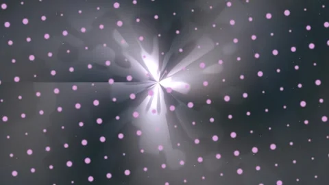 Abstract Light Burst Visualization in Soft Purple Dots Floating in Dark Space 動画素材 330119840
