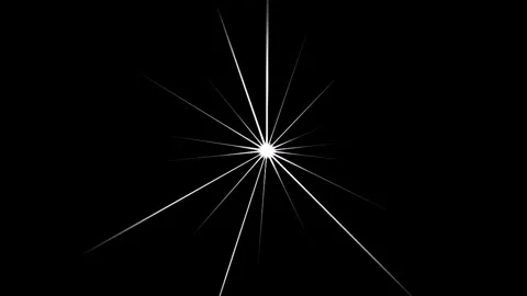 Abstract light bursts emanating from a central point on a dark background w.. Video stock 346803288