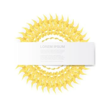 Abstract light circle graphic design with text box Illustrazione stock