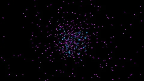 Abstract Light Circular Particle Animations. perfect for background animati.. Stock Footage 265395803