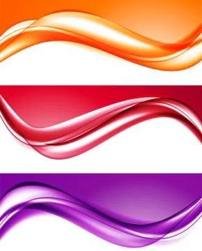 Abstract light colorful backgrounds set Stock Illustration