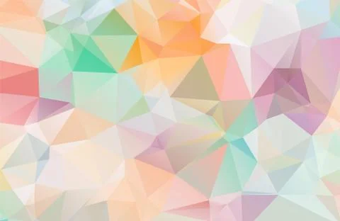 Abstract light colors polygonal Background Stock Illustration