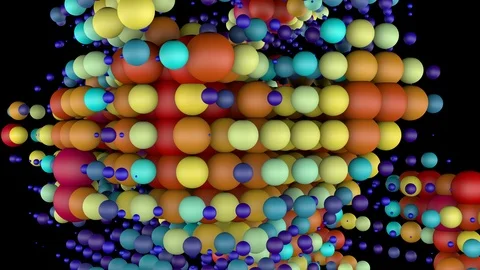 Abstract Light Dancing Background. Network Space VJ Loop. Colorful  Disco Ball. Stock Footage 107810753