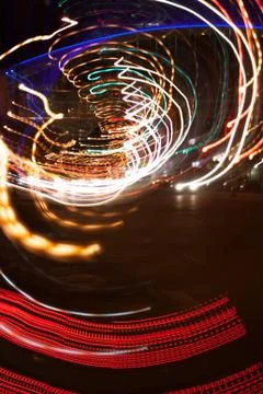Abstract light diffusions of city lights Stock Photos