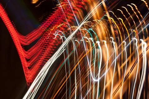 Abstract light diffusions of city lights Foto stock