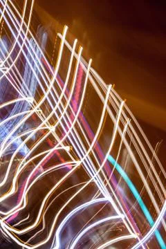 Abstract light diffusions of city lights Stock-Fotos