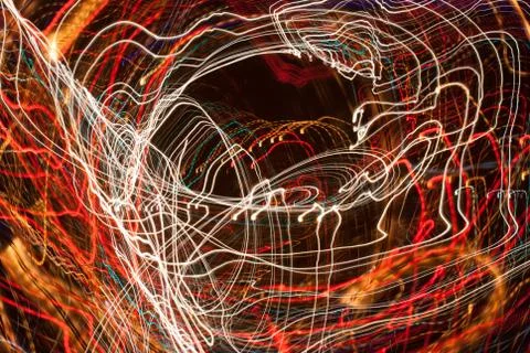 Abstract light diffusions of city lights Stock Photos