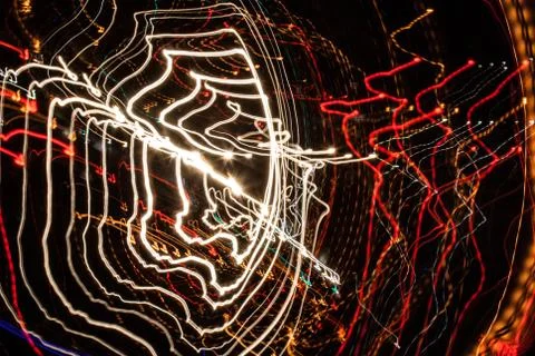 Abstract light diffusions of city lights Stock Photos