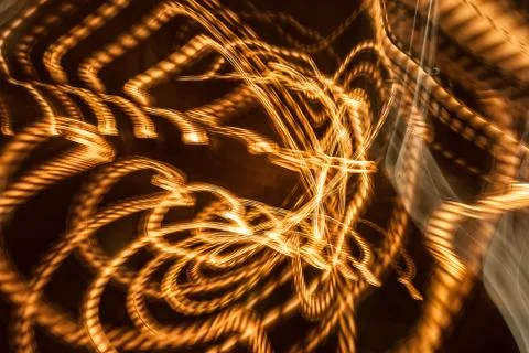 Abstract light diffusions of city lights Stock Photos