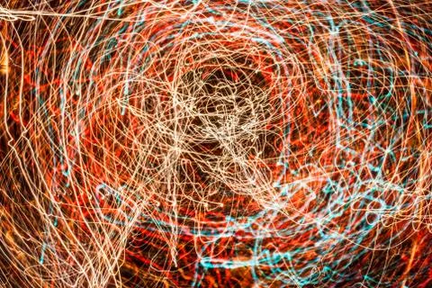 Abstract light diffusions of city lights Stock Photos