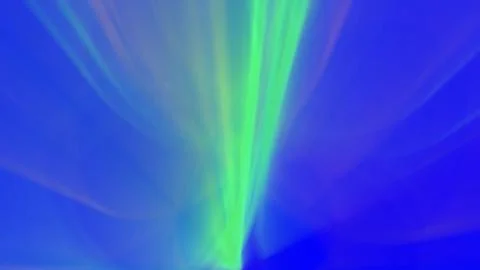 Abstract light display with vibrant green and blue streaks. Dynamic visual art 스톡 일러스트
