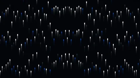 Abstract Light Droplet Motion Demonstrating Gentle Ribbons of Color in Dark.. Stock Footage 327945961