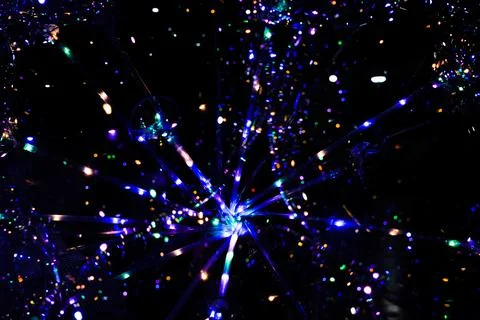 Abstract light effect at night Foto stock