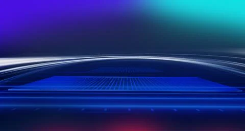 Abstract light effect in perspective concept series Illustration