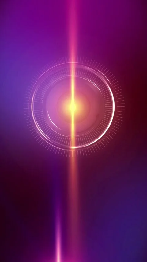 Abstract light effect with pulsing circles. Vídeos de archivo 335704555