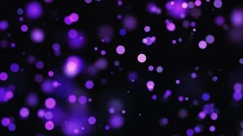 Abstract light effect of purple bokeh particle with dark black background Stock Footage 327572049