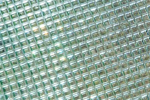 Abstract light emerald background, curly glass, tinting, soft focus Stock Photos
