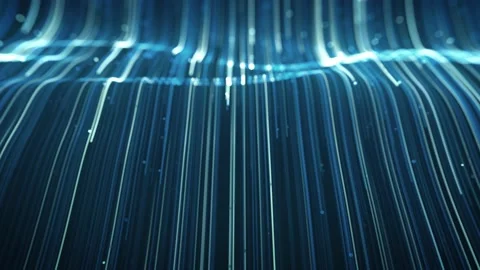 Abstract Light Fiber Strings Flowing Background Loop Vidéo 170560286