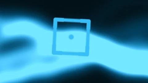 Abstract Light Field Exploring Blue Shapes in Quiet Fluid Motion Stock Footage 327944622