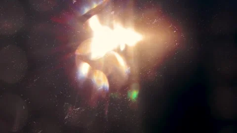 Abstract light flare and lens flare effect with bokeh effect Stock Footage 346559651