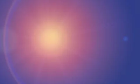 Abstract light flare glow on blue purple pink gradient background with radi.. Illustrazione stock