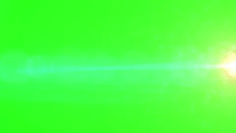 Abstract light flare on green screen. Glowing optical lens effect for Stock Footage 339395896