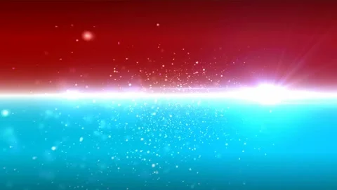 Abstract Light Flares Split Up Cyan Waves Motion Background Stock-Footage 279241390