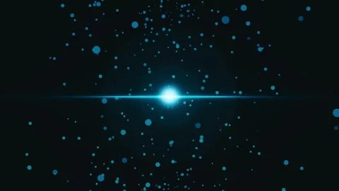 Abstract light with floating particles and a glowing flare background animati Stock Footage 339280857