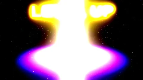 Abstract light forms bloom and pulse with vibrant colors against a dark bac.. Stock Footage 346532515