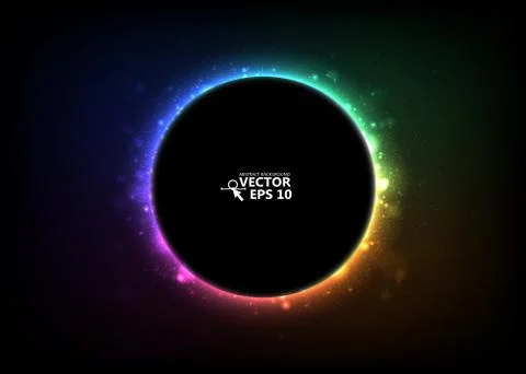 Abstract light glare with place for text Illustrazione stock