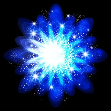 Abstract light glowing frame background Stock Illustration