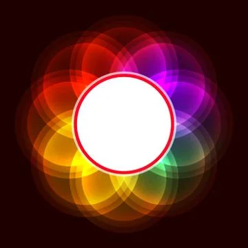 Abstract light glowing frame background Stock Illustration