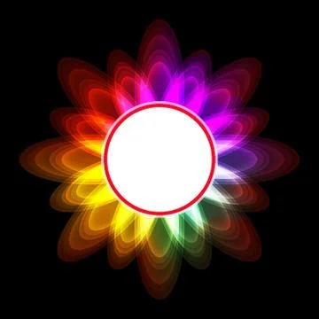 Abstract light glowing frame background Stock Illustration