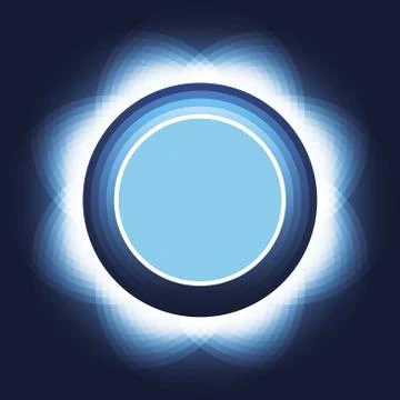 Abstract light glowing frame background Stock Illustration