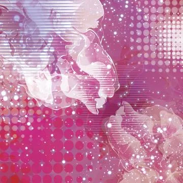 Abstract light glowing space background Stock Illustration