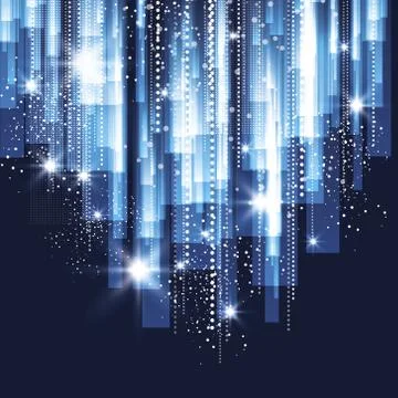 Abstract light glowing space background Stock Illustration