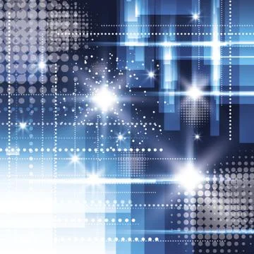 Abstract light glowing space background Stock Illustration