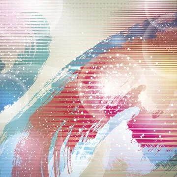 Abstract light glowing space background Stock Illustration