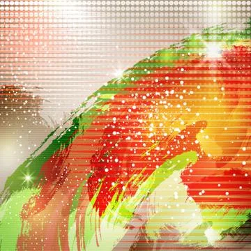 Abstract light glowing space background Stock Illustration