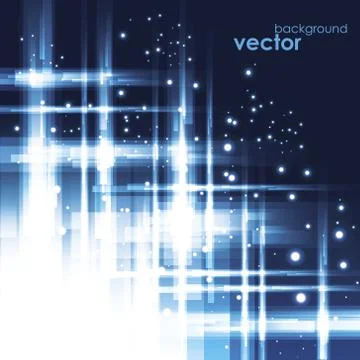 Abstract light glowing space background Stock Illustration