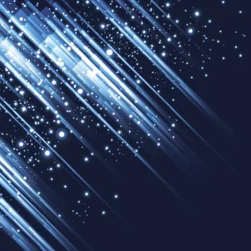 Abstract light glowing space background Stock Illustration