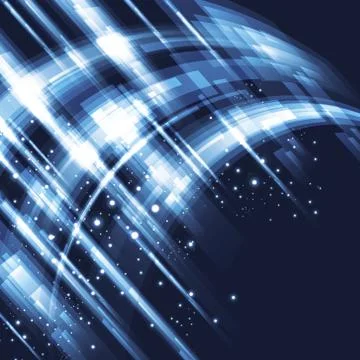 Abstract light glowing space background Stock Illustration