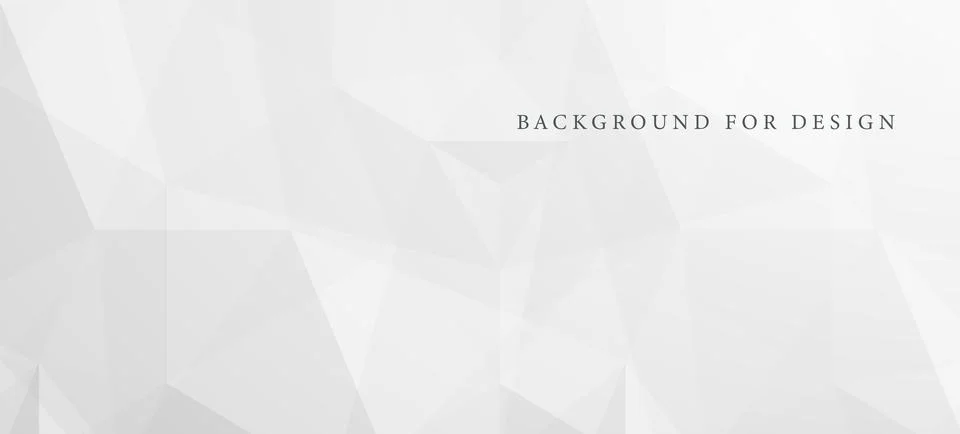 Abstract light gray polygonal background with geometric low poly shapes. Mini Stockillustratie