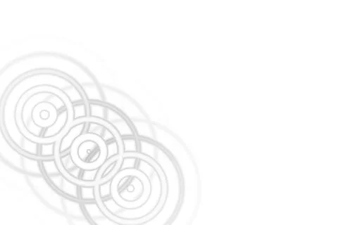 Abstract light gray sound waves oscillating with circle ring on white backgro Stock Illustration