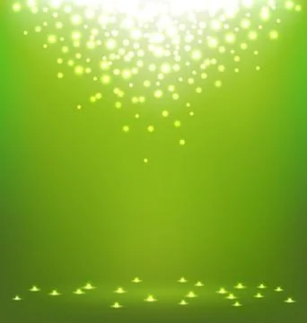 Abstract  light on green background Stock Illustration