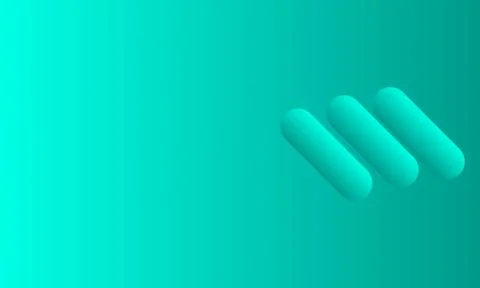 Abstract light green background with object shape and color gradation Stock Illustration