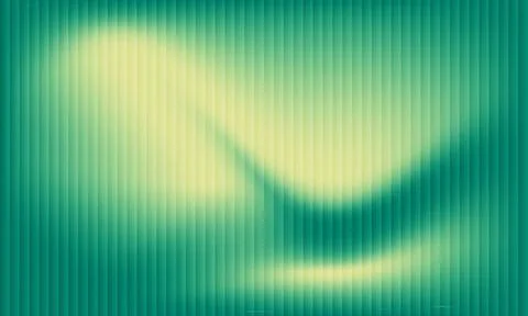 Abstract light green vertical stripes background with wavy glowing light pa.. 스톡 일러스트