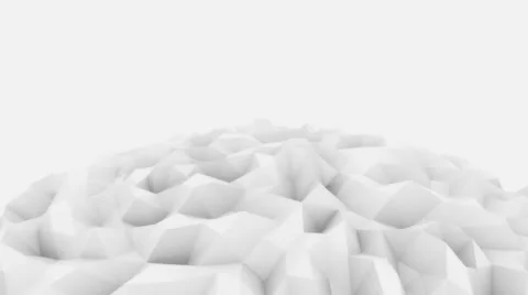 Abstract light grey 3D polygonal sphere motion background for modern reports and Stock Footage 68542184